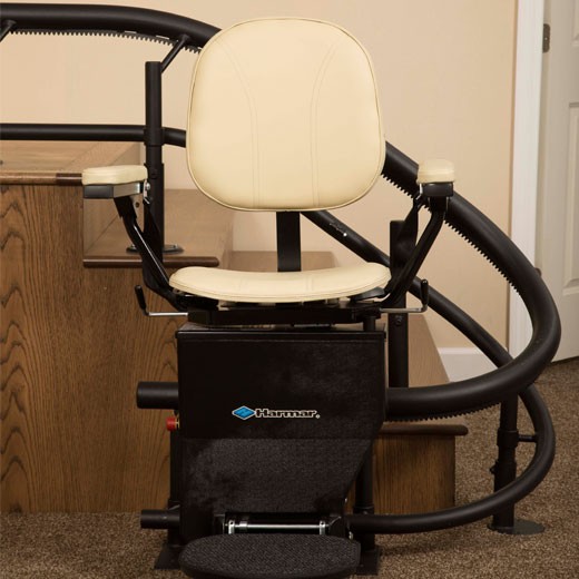 san diego Harmar helix curved stairchair hawle precision havle stairlift
